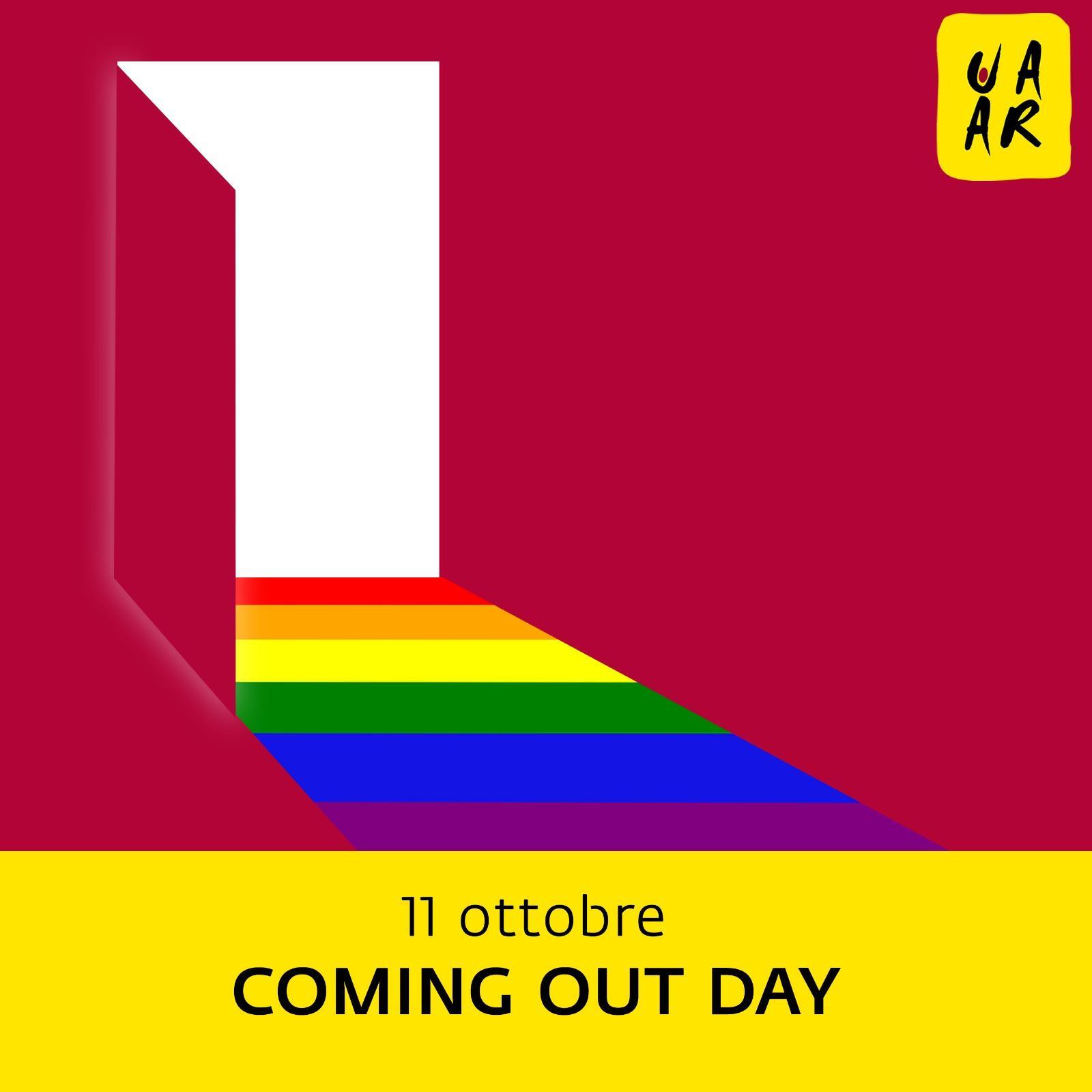 Immagine di una porta che si apre che risplende i colori dell'arcobaleno