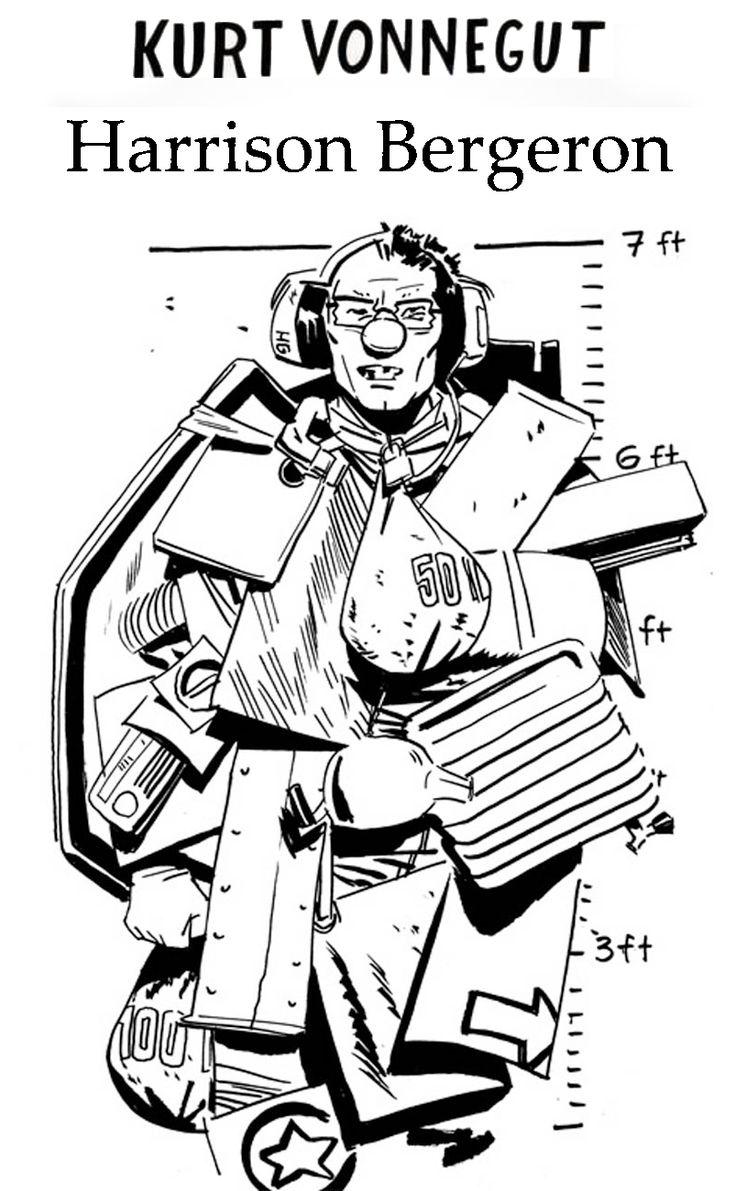 Illustrazione per "Harrison Bergeron" di Kurt Vonnegut.