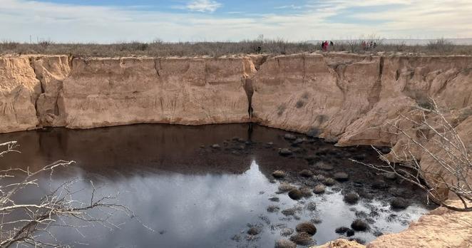 An oil well sinkhole is growing in Texas’ Permian Basin