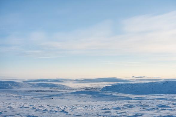 Photo taken during a solo ski tour in the Käsivarsi Wilderness Area, showcasing the beautiful landscape.