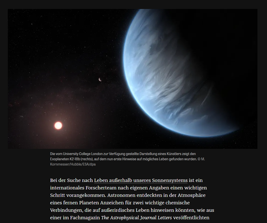 und das bei 8-facher Anziehungskraft ... Spuren von Leben im Universum gefunden ... ist es NUR EIN TRAUM?