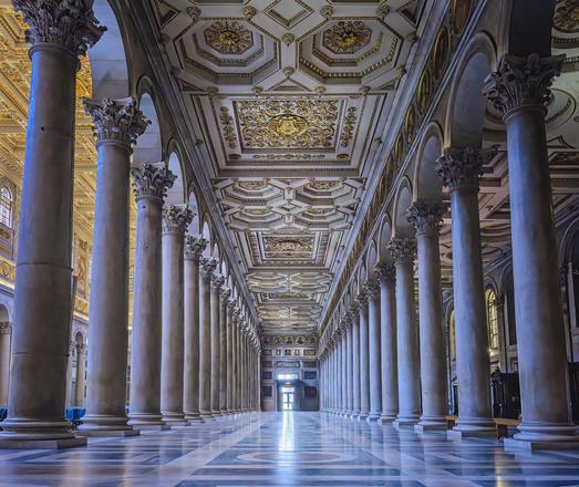 Part of the interior of St Paul Ouside the Walls Basilica in Rome Italy. It is a magnificent structure with enormous marble columns and beautiful gold mosaics. Above the door and over the columns on the right are some of the portraits of the popes, each of whom is represented in order around the interior.

#rome #italy #basilica #stpaul #interior #columns #marble #church #cathedral #papal #historical #jubilee #architecture #christian #BuyIntoArt #AYearForArt #artforsale #wallartforsale #giftideas @joancarroll 

https://joan-carroll.pixels.com/featured/st-paul-outside-the-walls-rome-italy-interior-2-joan-carroll.html