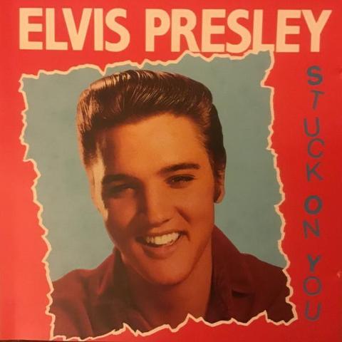 The front cover of Elvis Presleys Stuck On You single