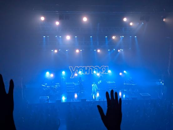 Japanese musician "yama" performs on-stage at Zepp Haneda in Tokyo on April 25th