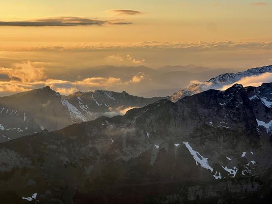 Mountains in the sunlight