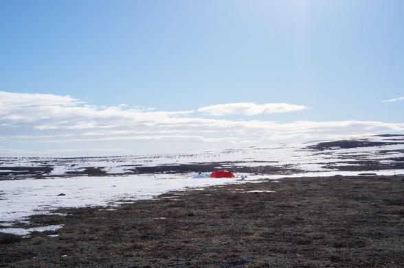 A description of a challenging ski tour in Paistunturi Wilderness Area, Finland, highlighting the rapid change in weather and the demanding conditions faced during the hike.