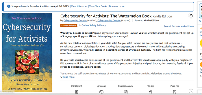 Amazon listing for my book