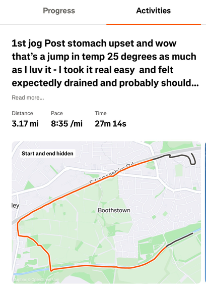 Strava run route