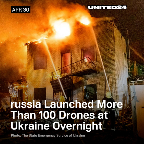 russia Launched More Than 100 Drones at Ukraine Overnight

 
A view shows the site of the russian drone strike, amid Russia's attack on Ukraine, in Kharkiv, Ukraine on peaceful Ukrainians while the wee sleeping.