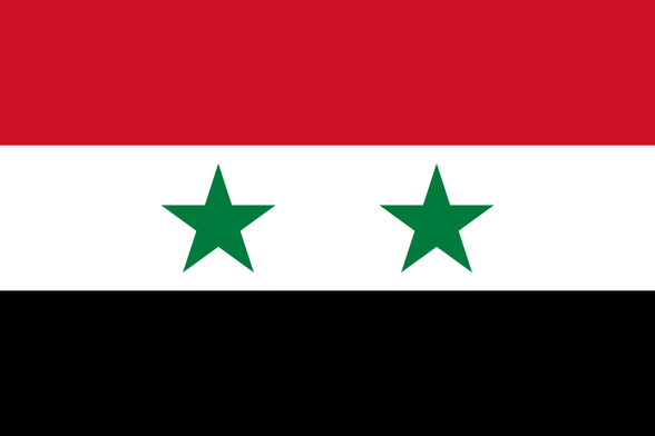 Flag of Syria.