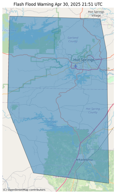 Flash Flood Warning issued April 30 at 4:51PM CDT until April 30 at 7:15PM CDT by NWS Little Rock AR