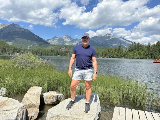 Gregory Stein at the Štrbské Pleso resort in the High Tatras.