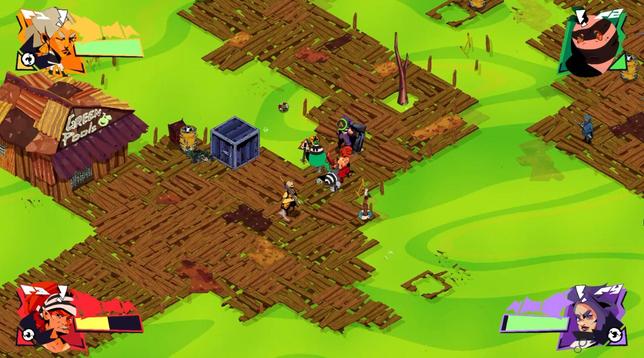 Screenshot from a game called Dumpyland