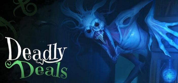 Steam store header image for a game called Deadly Deals