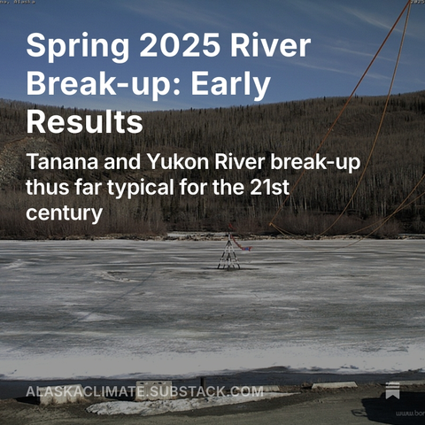 Splash screen for the post: Spring 2025 River Break-up: Early Results