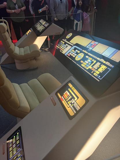 Star Trek: The Next Generation front consoles recreated by Universal Studios Hollywood for Fan Fest