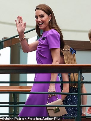 The Princess of Wales carried LK Bennett's elegant Milly bag at the Wimbledon Men's Final