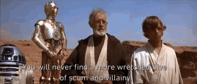 Star Wars a New Hope: Ben Kenobi absolutely shits on Mos Eisley
