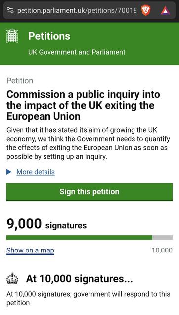 Snapshot showing 9000 signatures