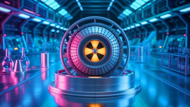 Illustration of innovative radiation shielding design for next-generation nuclear reactors (AI-generated, non-realistic illustration). Credit: Ideogram.
