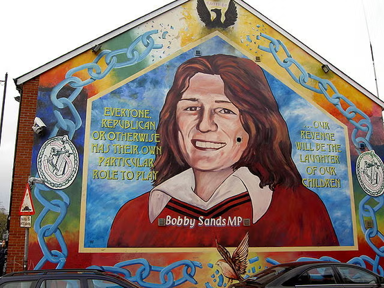 Bobby Sands mural in Belfast.