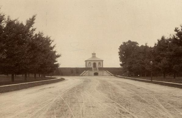Chestnut Hill Reservoir gatehouse in 1892