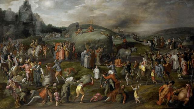 Allegory of Abuses by the Authorities of Church and State, Gillis Mostaert (I), 1570 - 1580