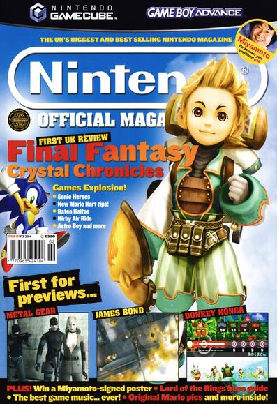 Front cover for Nintendo Official Magazine 137 - February 2004 (UK), featuring Final Fantasy Chrystal Chronicles on GameCube
