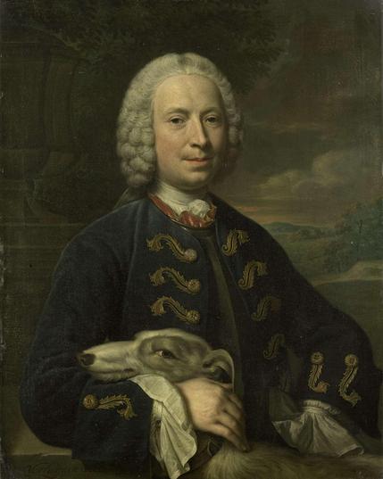 Portrait of Coenraad van Heemskerck, Count of the Holy Roman Empire, Lord of Achttienhoven and Den Bosch, Mattheus Verheyden, 1750
