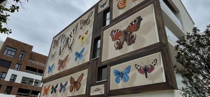 encore une envolée artistique sur une façade