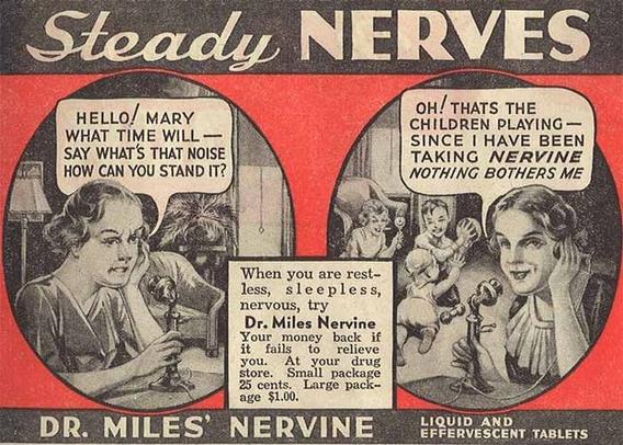 Dr. Miles' Nervine "Calmative", 1930, 1935, 1954,