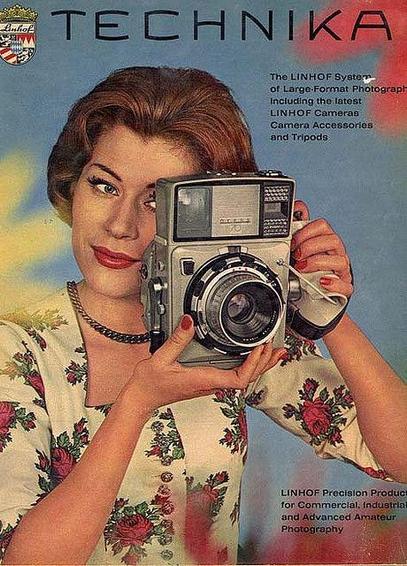 Linhof Technika Press 70 medium format 6x7cm camera designed for fashion, sport and press photography - 1963