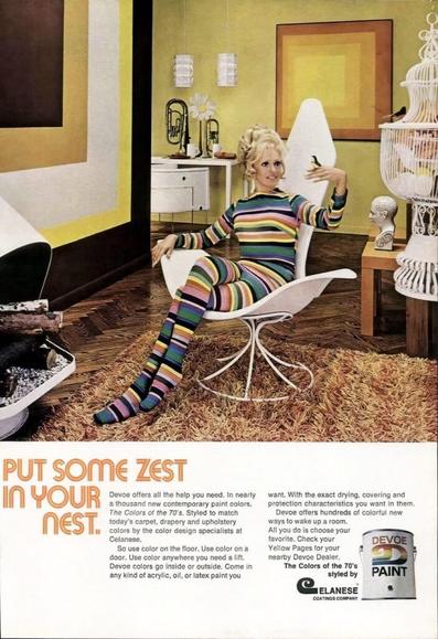 The Colors of The 70s. Devoe Paint Ad.