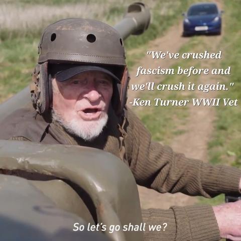 "We've crushed fascism before and we'll crush it again."
—Ken Turner WAII Vet

So let's go shall we?