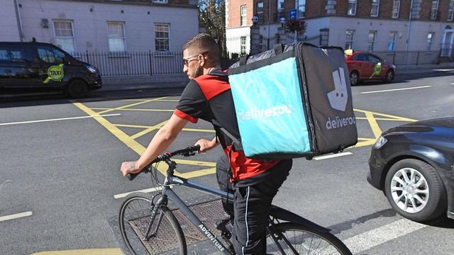 Delivery worker in Dublin