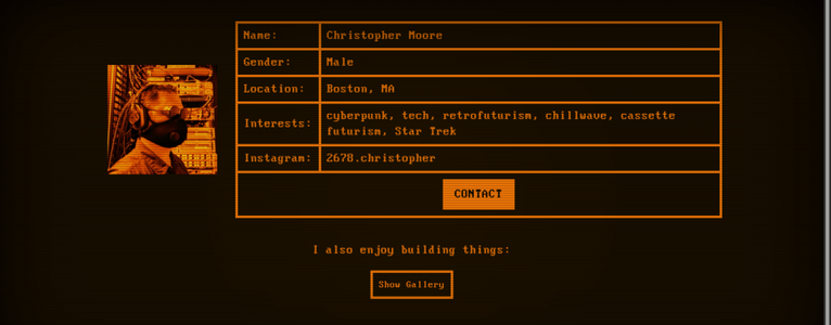 Thoughts on my profile page?