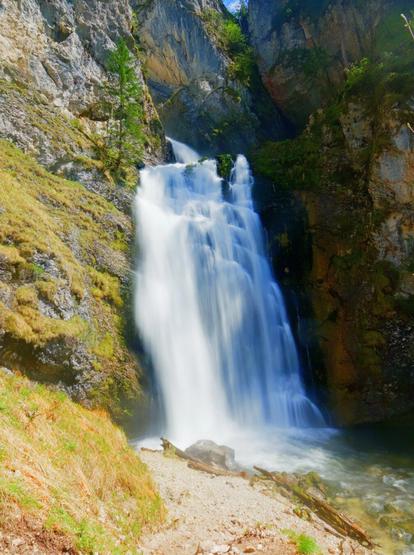 Waterfall in the palfauer wasserlochklamm, austria