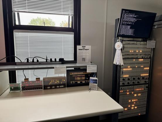 An RCA COSMAC ELF, Arduino Altair 8800, PiDP-8/i, SBC-6120, and a reanimated Multics maintenance panel
