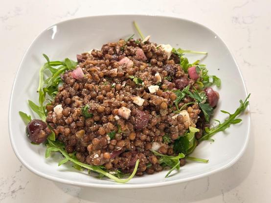 Lentil Salad with Olives, Mint, and Feta by Andrew Janjigian from Cook’s Illustrated, Sept./Oct. 2011.