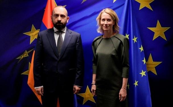 Armenian FM, Kaja Kallas discuss Azerbaijan-Armenia peace treaty
