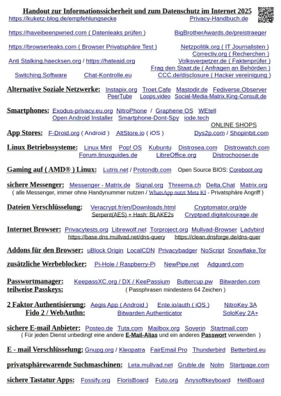 Meine Datenschutz und Privatsphäre Übersicht 2025, für jedermann
