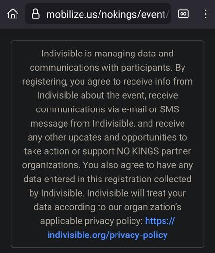 indivisible.org privacy policy