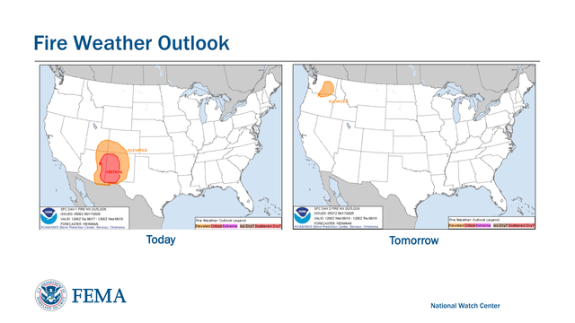 Today Tomorrow
National Watch CenterFire Weather Outlook