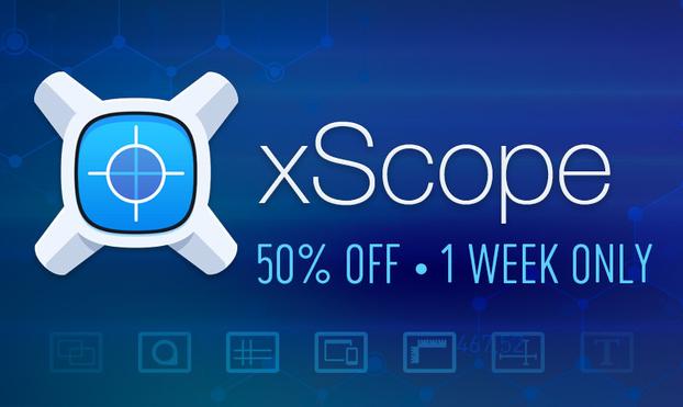 xScope promo with the app icon and text that reads 50% off • 1 week only