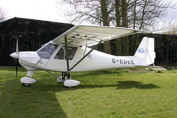 An airplane: Comoco-Ikarus C.42  taken during Days out from Waits Farm, 22/29-03-2006