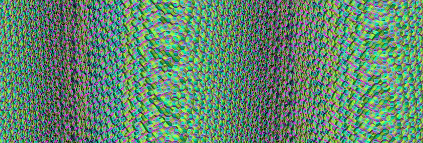 Wavy image made from rhombs