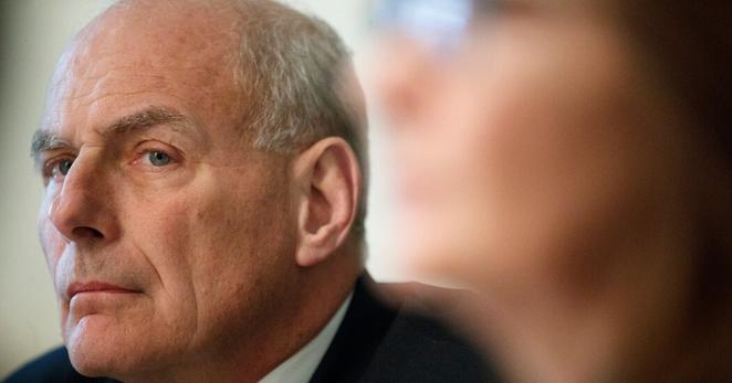 John F. Kelly, who was chief of staff to President Donald J. Trump, during a cabinet meeting in 2018.