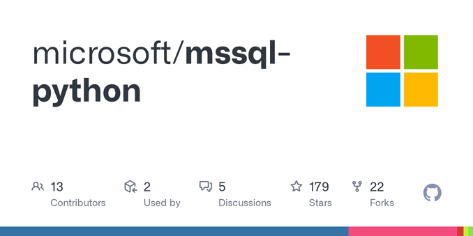 Contribute to microsoft/mssql-python development by creating an account on GitHub.
