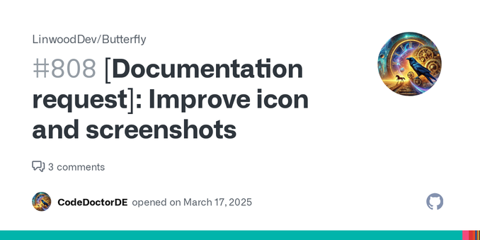 To which page is your issue related? No response Describe your documentation request! Add more spacing to icon Create new screenshots (with smaller screen size, english and in the newest version) A...