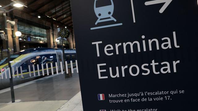 An information board is displayed at Gare du Nord train station in Paris, France. 21 December 2020. | Copyright AP/Lewis Joly